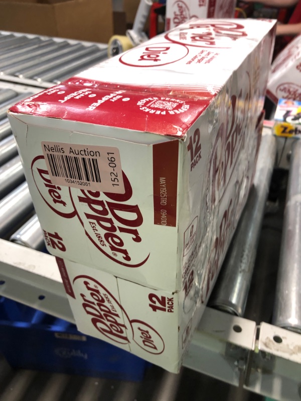 Photo 1 of ***NON REFUNDABLE***Diet Dr Pepper Soda, 12 fl oz cans, 12 pack (2 PACK) (EXP