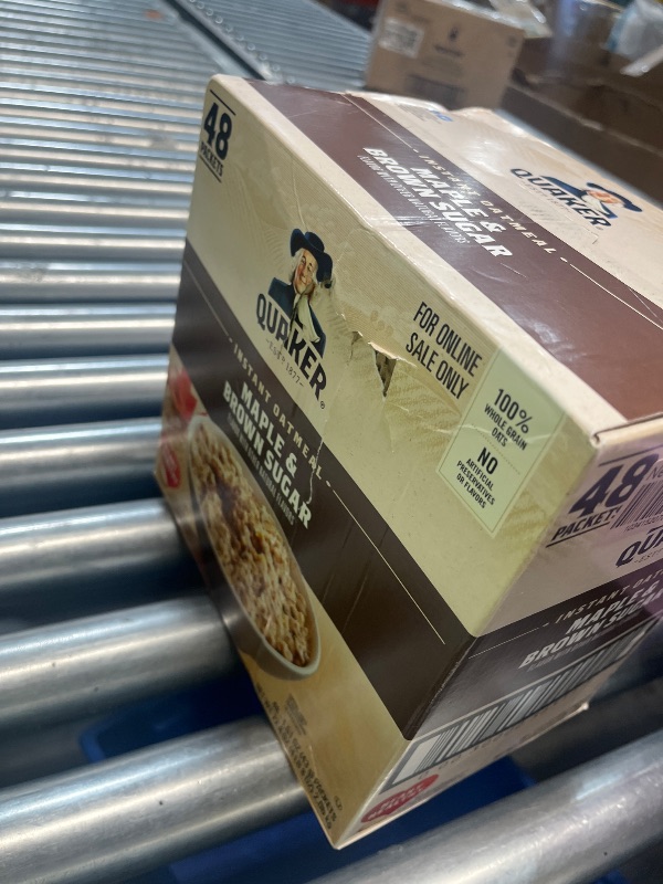 Photo 1 of ***NON REFUNDABLE***Quaker Instant Oatmeal, Maple & Brown Sugar, Individual Packets, 1.51 Ounce (Pack of 48)