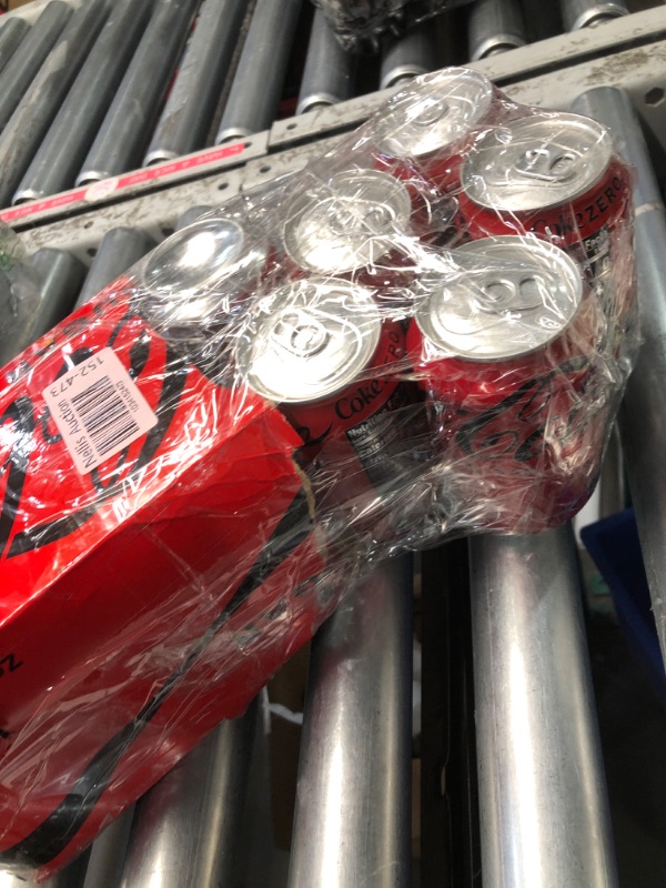Photo 1 of ***(EXP:04/28/25 )NONREFUNDABLE***Coke Zero Sugar Cola Soda, 12 oz, 12 Pack (Package May Vary)