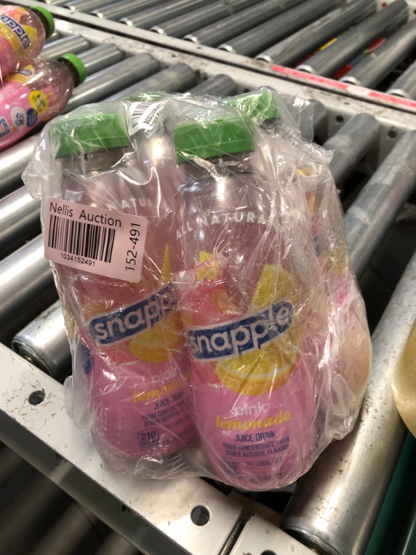 Photo 1 of ***(EXP: 11/05/25)NONREFUNDABLE***Snapple Pink Lemonade - 16 fl oz bottle (PACK OF 4) 