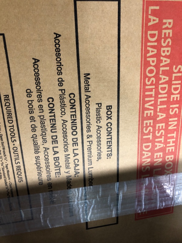 Photo 3 of ** BOX 2 AND 4 ONLY**  PARTS ONLY* NON FUNCTIONAL****NON REFUNDABLE***Backyard Discovery Beacon Heights Elevated Cedar Playhouse, Play kitchen, Powered Blender, Working Bell, 6 ft Wave Slide, Wrap-Around Deck, Flat Step Ladder, Growth Chart