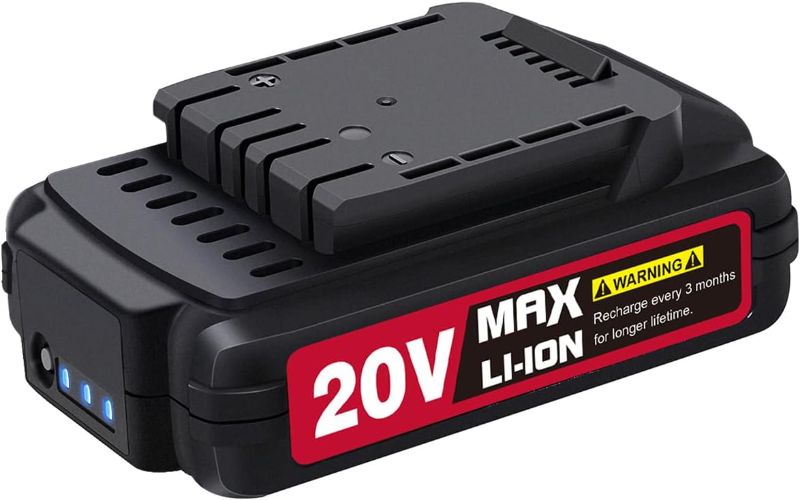 Photo 1 of 
AVID POWER 20V MAX 2.0 Ah Lithium Ion Rechargeable Battery, Only Fit for Specified 20V Cordless Tools (See Below for Specific Tools Adapted)