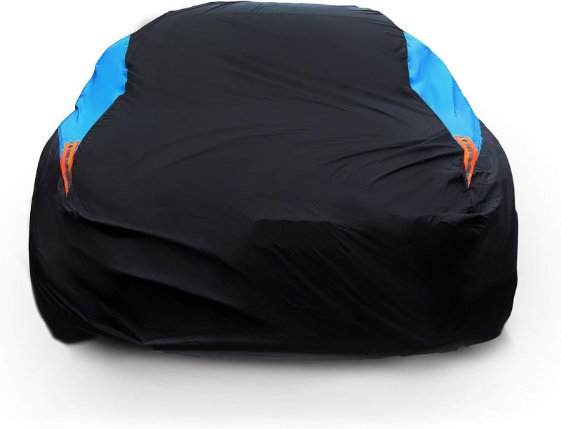 Photo 1 of 
MORNYRAY Waterproof Car Cover All Weather Snowproof UV Protection Windproof Outdoor Full car Cover, Universal Fit for Sedan (Fit