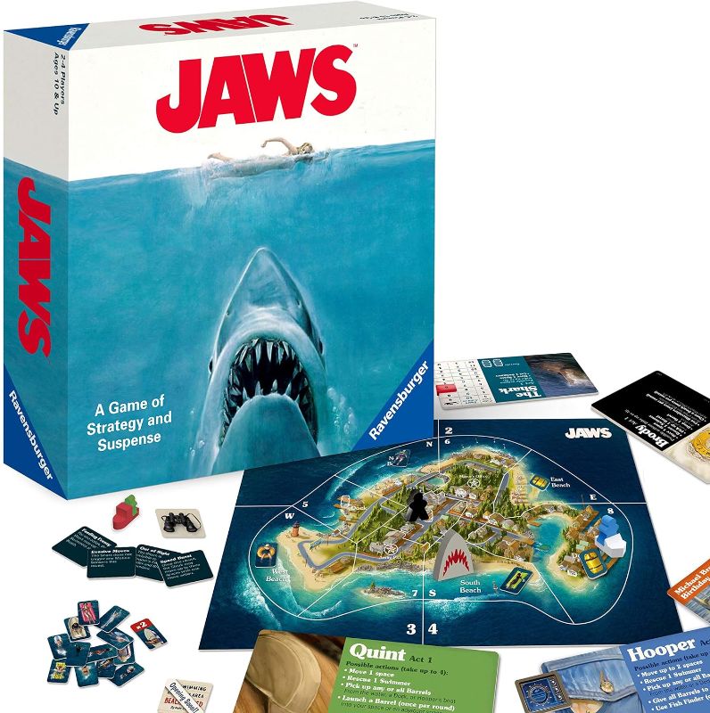 Photo 1 of 
Ravensburger Jaws Board Game - Thrilling Strategy and Suspense Game for Teens and Adults | Interactive Gameplay | Ideal for Gifting | Suitable for Ages 12+