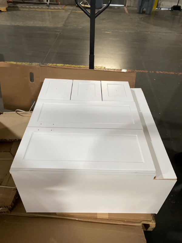 Photo 2 of ***NON-REFUNDABLE, PARTS ONLY PALLET PICK OR TRUCK*** Style Selections Davies 36-in White bathroom cabinet no sink 