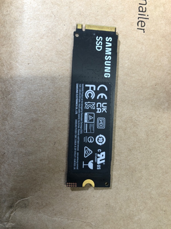 Photo 1 of (UNTESTED) (BAGGED) SAMSUNG 990 EVO SSD 2TB, PCIe Gen 4x4, Gen 5x2 M.2 2280 NVMe Internal Solid State Drive, Speeds Up to 5,000MB/s, Upgrade Storage for PC Computer, Laptop, MZ-V9E2T0B/AM, Black
