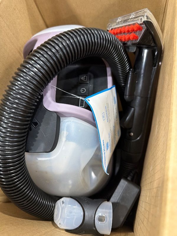 Photo 1 of **READ NOTES**(MISSING PCS)
BISSELL Little Green Mini Cordless Portable Carpet and Upholstery Deep Cleaner, Car/Auto Detailer, with HydroRinse Self-Cleaning Tool and 4" Tough Stain Tool, Limited Edition Color Dusk Pink, 4015F