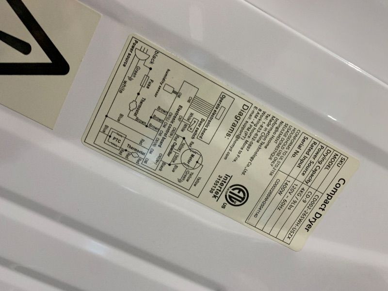 Photo 1 of ***FACTORY SEALED***Euhomy Portable Dryer, 1400w, 2.65 Cu.Ft. Clothes Drying Machine with Exhaust Hose, Compact Dryer with Stainless Steel Drum, LCD Display, Suitable for Home, Apartment, RV