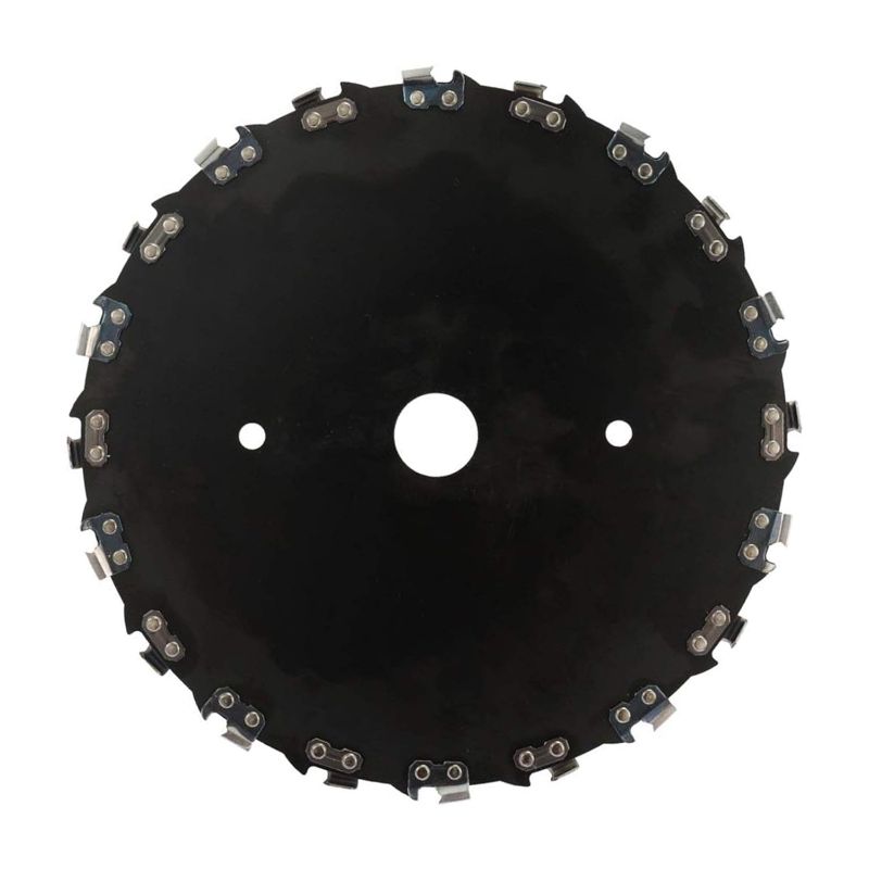 Photo 1 of (2-Set) 9" Chainsaw Tooth Brush Blades - Weed Eater Saw Blade Kit with 2 Carbon Steel Round Chainsaw Blades