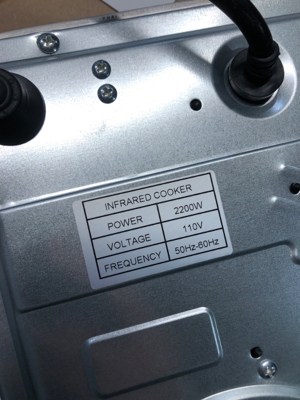 Photo 1 of ***USED - UNABLE TO TEST***
GRACEALL Countertop Infrared Hot Plate Electric Cooktop Portable Cooker for Cooking Single Burner Stove, 2200 Watt Compact Hotplate Adjustable Temperature Control, Sensor Touch & Knob