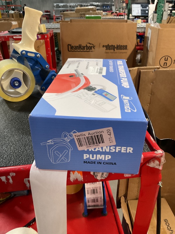 Photo 1 of Nitigo Fuel Transfer Pump with Auto-Stop Sensor, 51“ Hose Transfer Pump with Tank Adapter Portable Liquid Pump for Gasoline, Diesel Fuel, No More Lifting Heavy Gas Cans