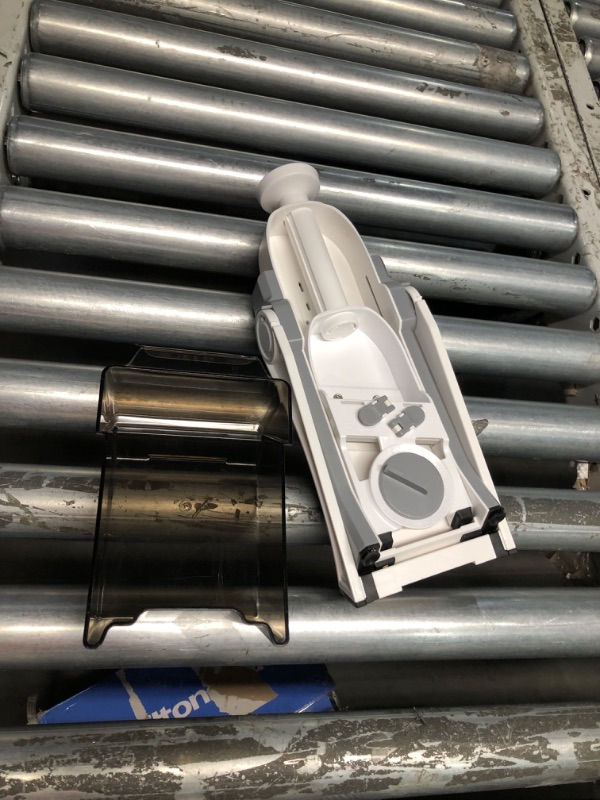 Photo 1 of ***USED - LIKELY MISSING PARTS - UNABLE TO VERIFY FUNCTIONALITY***
SUPMAKIN Safe Mandoline Slicer, 5 in 1 Vegetables Potato Slicer, Food Chopper French Fry Cutter, Strips Julienne Dicer Adjustable Thickness 1-8 mm, Chopping Artifact Fast Meal Prep (Gray)