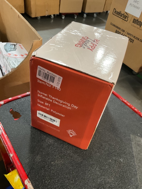 Photo 1 of DomKom 8FT Thanksgiving Inflatables Decorations, Turkey and Vegetables Blow Up with LED Lights for Autumns Fall Happy Thanksgiving Festival Outside Indoor Outdoor Lawn Holiday Décor Harvest.