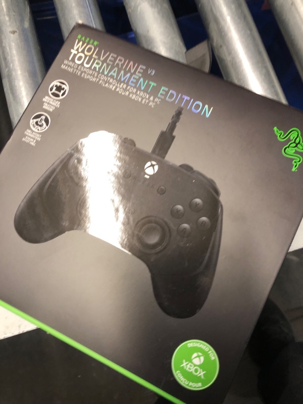 Photo 1 of Razer Wolverine V3 Tournament Edition Wired Gaming Controller: Licensed for Xbox Series X|S, Xbox One, Windows PC - 6 Remappable Buttons - Fast Triggers - USB-C Cable - Wired Tournament Mode - Black