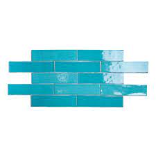 Photo 1 of *** PHOTO FOR REFERENCE ONLY *** blue 3 in. x 12 in. 9 mm Ceramic Wall Tile (22-Piece) (5.38 sq. ft./ Box)