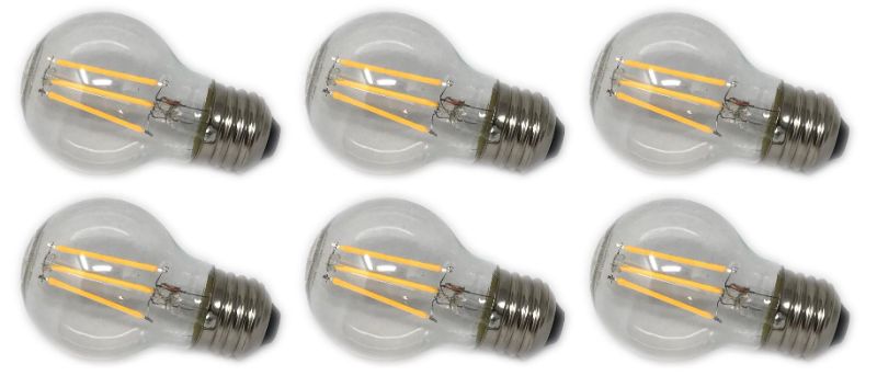 Photo 3 of ***BUNDLE***85-Watt Equivalent BR30 Dimmable CEC ENERGY STAR Enhance 90+ CRI E26 Flood LED Light Bulb, Bright White 3000K (2-Pack) & 60-Watt Equivalent G16.5 Globe Dimmable Filament White Glass E26 LED Vintage Edison LIght Bulb, Soft White 2700K 2-Pack) *