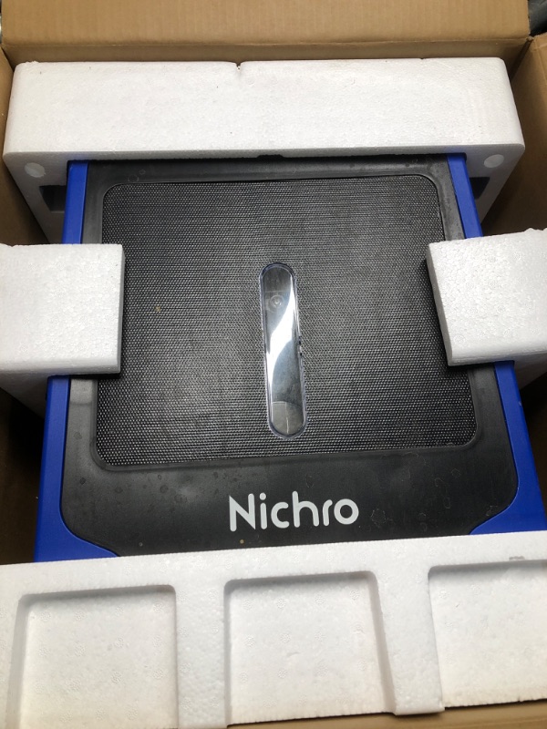 Photo 2 of **ITEM IS USED**READ NOTES**
 Nichro Robotic Pool Skimmer - Solar & Rechargeable, 2 Cleaning Modes, Automatic Obstacle Avoidance, Twin Salt Chlorine Tolerant Motors