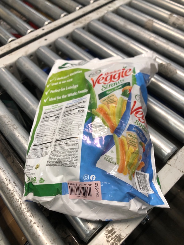 Photo 2 of ***(EXP: NOV 2024 )NONREFUNDABLE***Sensible Portions Veggie Straws Multi-Pack, Sea Salt and Zesty Ranch Flavor, Gluten-Free Chips, Individual Snacks, 0.75 Ounce Bag, (Pack of 20) Sea Salt & Ranch 7.5 Ounce (Pack of 2)