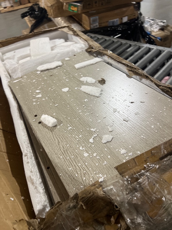 Photo 1 of ***USED - MAJOR DAMAGE - MISSING PARTS - SEE PICTURES***
Unikito 25” Closet Organizer System, Freestanding Shoe Storage Shelves, Standalone Wood Shoe Rack, Heavy Duty Walk in Closet Tower for Bedroom, Entryway and Mudroom, 25" W x 16" D x 80" H, White Oak