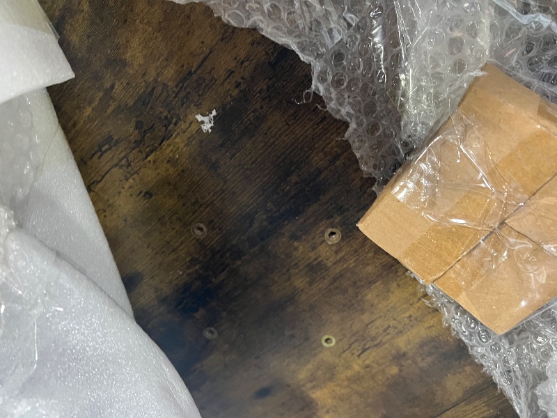 Photo 1 of Yaheetech Round Pub Table Height Adjustable with 360 Swivel MDF Tabletop for Dining Bistro Cafe Home Bar, Rustic Brown