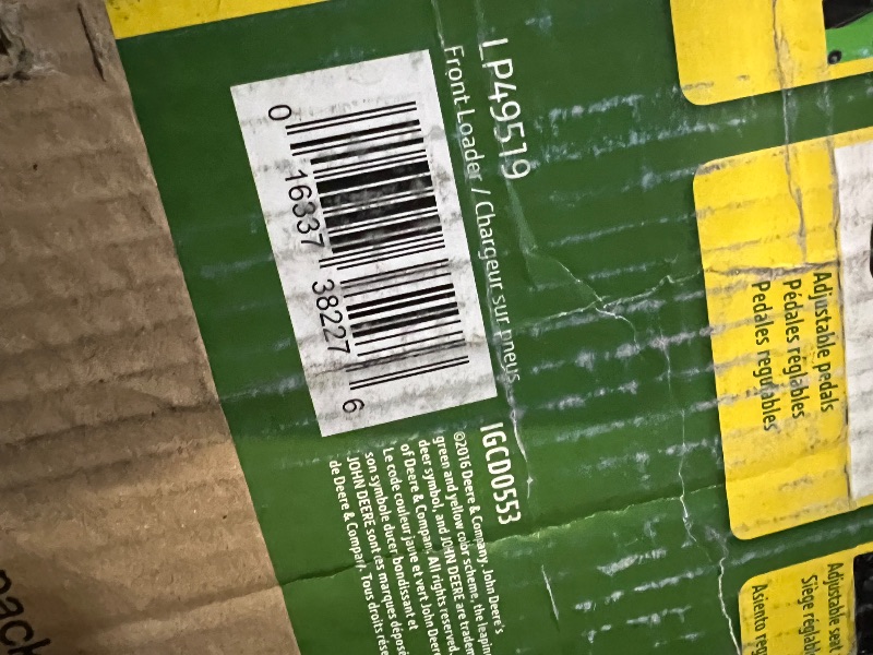 Photo 1 of Peg Perego John Deere Front Loader, with Pedal