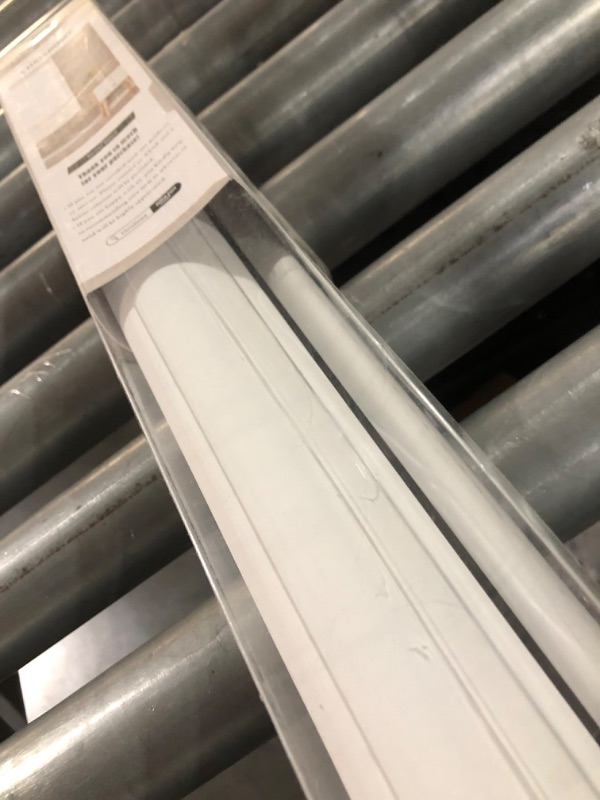 Photo 1 of **NONREFUNDABLE**FOR PARTS OR REPAIR**SEE NOTES**
 ChrisDowa Custom Size Cordless 100% Blackout Roller Shade, with Striped Jacquard, Thermal Insulated, UV Protection Fabric, Total Blackout Blinds for Window, French Doors, Home and Office.White
