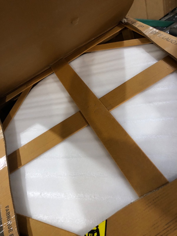Photo 1 of **MISSING ANCHOR FOR LEGS**Signature Design by Ashley Isanti Coffee White Marble Top Table