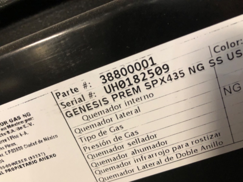 Photo 1 of ***TRUCK/TRAILER PICKUP ONLY***Weber Genesis SPX-435 Premium Smart Gas Grill, Liquid Propane, Stainless Steel