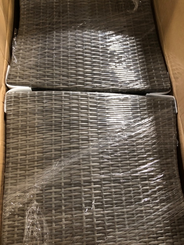 Photo 1 of **COMPLETE SET**Outdoor furniture sofa set comes with 1 x loveseat measuring 47.6 in. x 26 in. x 30.3 in. and 2 x armchairs measuring 28.3 in. x 26 in. x 30.3 in. and 1 x coffee table measuring 34.3 in. x 19.7 in. x 13.8 in.