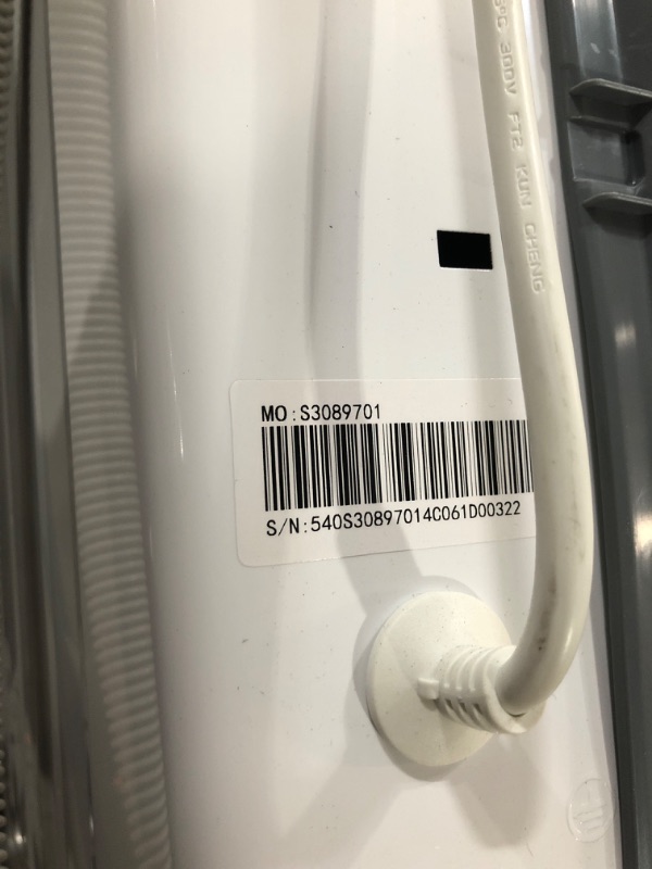 Photo 1 of ***Leaks*** BLACK+DECKER 3.0 Cu. Ft. Portable Washer, 26.5 lb. Capacity Washing Machine, 6 Cycles, Quick Connect Sink Adapter and Drain Hose Included, Transparent Lid & LED Display, BPW30MW, White
