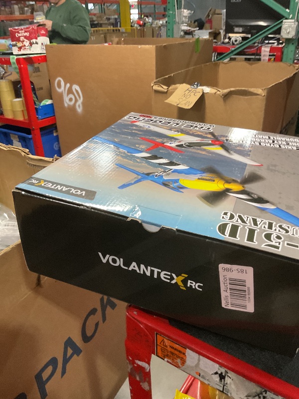 Photo 1 of VOLANTEXRC RC Plane 4 Channel P51D Mustang Remote Control Airplane Fighter RTF with 6-Axis Gyro, 3 Modes Easy to Fly, 2.4GHz Radio Controlled Aircraft for Beginners, Boys & Adults (Blue)