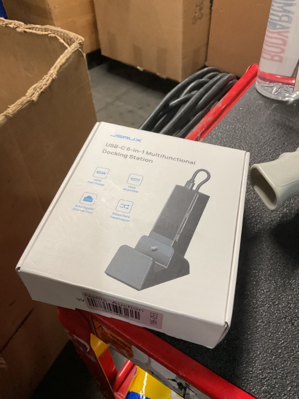 Photo 1 of JSAUX Docking Station Compatible with ROG Ally X/ROG Ally/Steam Deck/Legion Go, 6-in-1 ROG Ally X Dock with HDMI 4K@120Hz, Gigabit Ethernet, Dual USB-A & USB-C 3.2 Gen 1, 100W PD Charging - HB0609