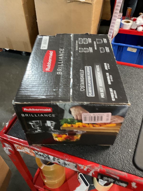 Photo 1 of Rubbermaid Brilliance® Round and Rectangular Leak Proof Food Storage Containers, 12 Piece Set