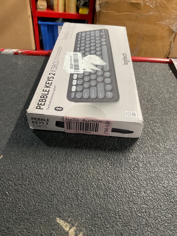 Photo 2 of (READ FULL POST) Logitech Pebble Keys 2 K380s, Multi-Device Bluetooth Wireless Keyboard with Customizable Shortcuts, Slim and Portable, Easy-Switch for Windows, macOS, iPadOS, Android, Chrome OS - Tonal Graphite