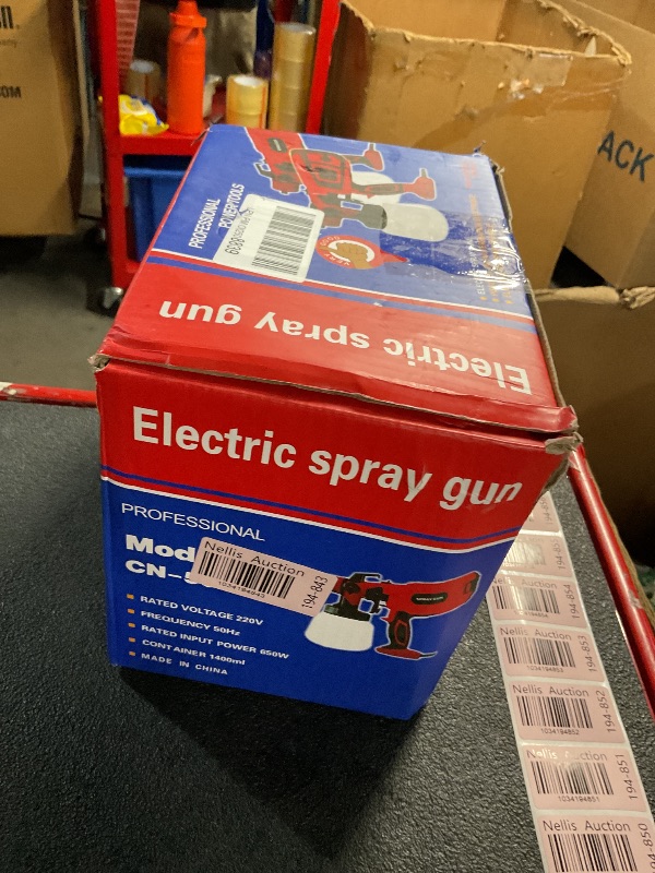 Photo 1 of **NONREFUNDABLE**FOR PARTS OR REPAIR**SEE NOTES**
Cordless Paint Sprayer Compatible with DEWALT 20V Battery,HVLP Spray Paint Gun with Motor and Copper Nozzle,600W Cordless Paint Sprayer for Home Interior and Exterior, House Painting(Tool Only)