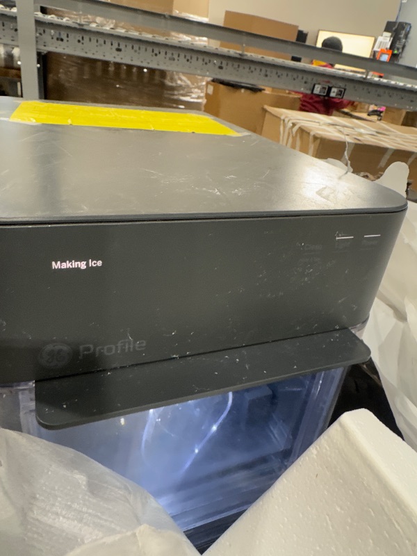 Photo 1 of ***NEEDS CLEANING****GE Profile Opal 2.0 with 0.75 Gallon Tank, Chewable Crunchable Countertop Nugget Ice Maker, Scoop included, 38 lbs in 24 hours, Pellet Ice Machine with WiFi & Smart Connected, Stainless Steel