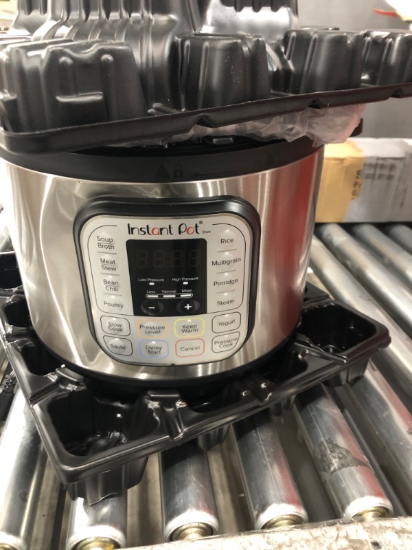 Photo 1 of Instant Pot Duo 7-in-1 Electric Pressure Cooker, Slow Cooker, Rice Cooker, Steamer, Sauté, Yogurt Maker, Warmer & Sterilizer, Includes App With Over 800 Recipes, Stainless Steel, 8 Quart