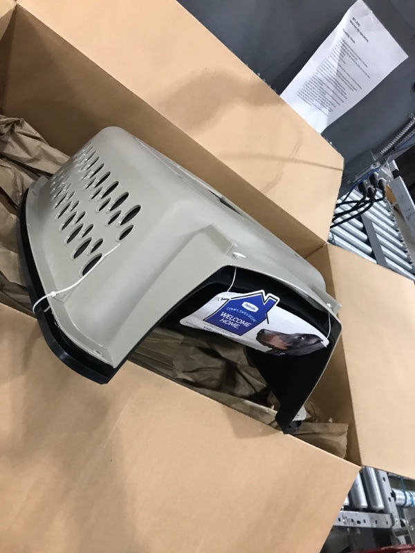 Photo 1 of ***SEE NOTES****Petmate Vari Dog Kennel - Portable Crate for Pets 10-20 lbs - Airline-Friendly Pet Carrier - Durable Plastic Shell - For Home and Travel - Made in USA - 24 Inches - Taupe and Black
