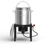 Photo 1 of *****THIS DOES NOT INCLUDE THE BURNER******

Camp Chef 60-qt Boil Pot with 1-Burner Propane Electronic Stainless Steel Jet Cooker