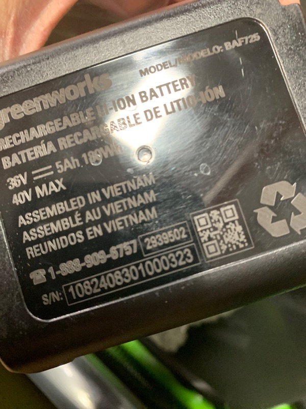 Photo 1 of Greenworks 40V 21" Brushless Cordless (Self-Propelled) Lawn Mower (LED Headlight + Aluminum Handles), 5.0Ah Battery and Charger Included (75+ Compatible Tools)