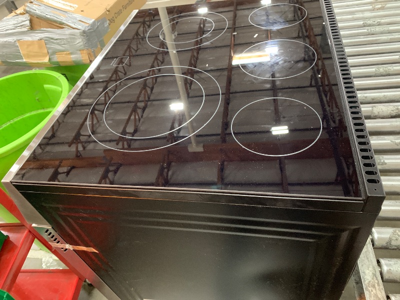 Photo 1 of Kenmore Front Control Electric Range Oven with 5 Cooktop Elements with 7 Cooking Power Options, True Convection, Steam and Self Clean, Freestanding Oven, 4.8 cu. ft. Capacity Stainless Steel