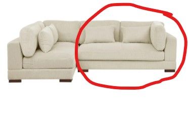 Photo 1 of ****ONLY THE SECTION THAT IS CIRCLED**** 

Basilius 107" Wide Corner Sectional