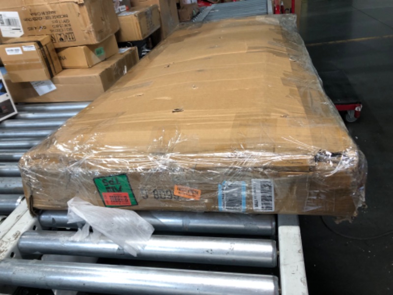 Photo 1 of YALAXON Vintage Sturdy Queen Size Metal Bed Frame with Headboard and Footboard Basic Bed Frame No Box Spring Needed (Queen,White)