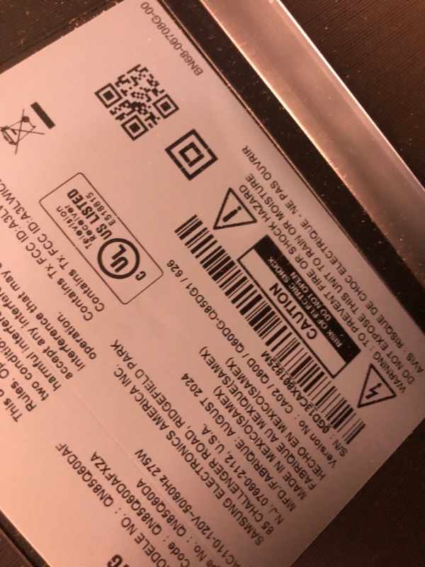 Photo 1 of SAMSUNG 85-Inch Class QLED 4K Q60D Series Quantum HDR Smart TV w/Object Tracking Sound Lite, Motion Xcelerator, Slim Design, Gaming Hub, Alexa Built-in (QN85Q60D, 2024 Model)