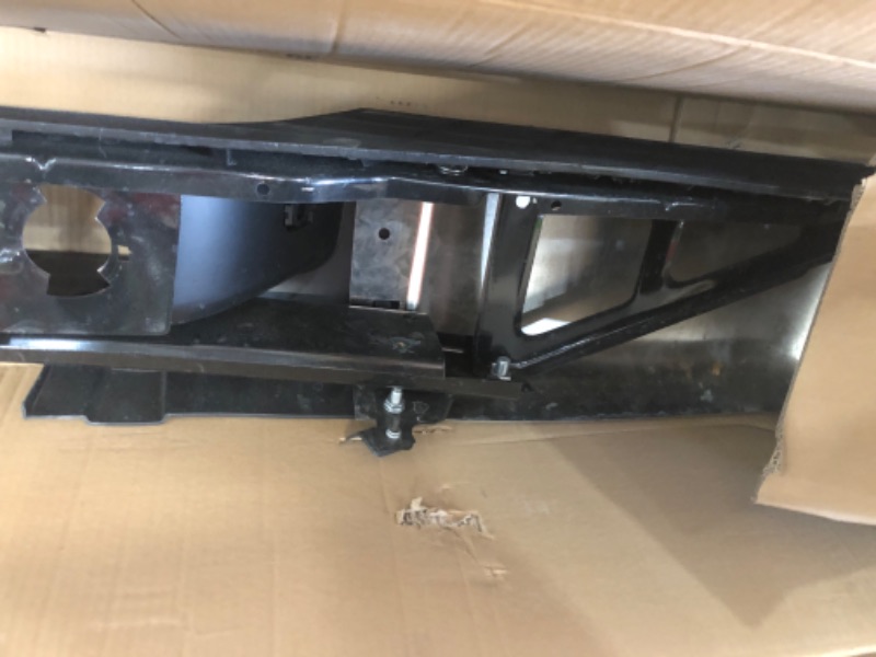 Photo 1 of KUIPERAUTO Chrome Rear Step Bumper Assembly Compatible for 2007-2013 Chevy Silverado/GMC Sierra 1500 Pickup GM1103147 WITHOUT Parking Sensor Holes Steel Complete Back Bumpers