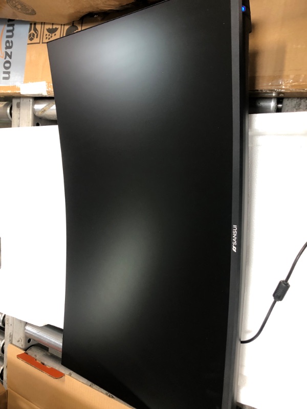 Photo 1 of SANSUI 27 Inch Curved Gaming Monitor 180Hz 1ms with Speakers FHD 1080P Computer Monitor FreeSync|1500R|130% sRGB|HDR|Low Blue Light|HDMI DP Ports|VESA Mount|Metal Stand(ES-G27C1 HDMI Cable Included)
