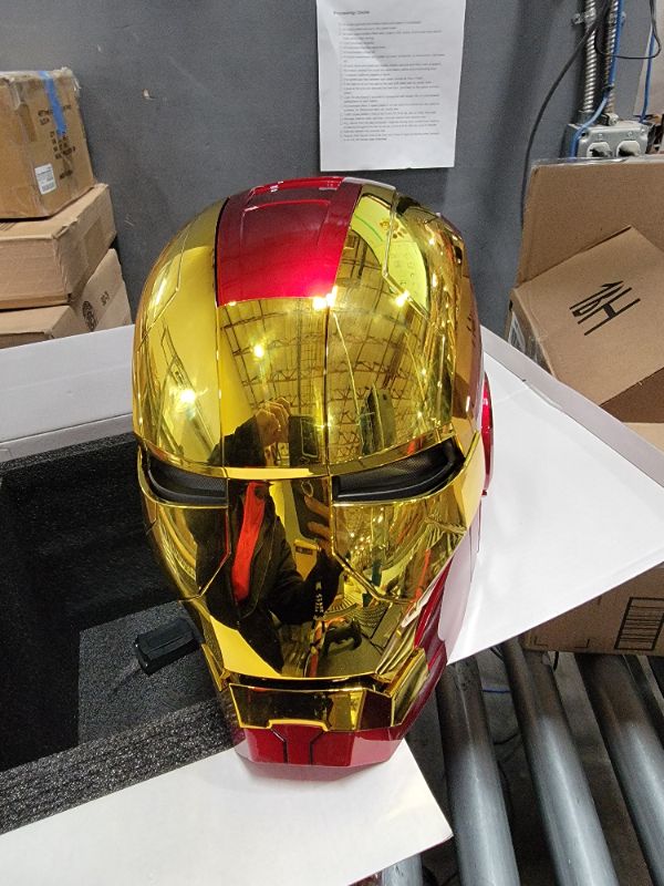 Photo 1 of Iron-Man Helmet, 2025 New Iron-Man Mask with Jarvis Voice & Remote&Touch Controlled Open/Close