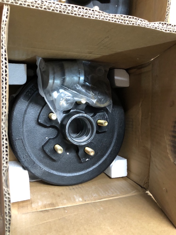 Photo 4 of ***USED - LIKELY MISSING PARTS - UNABLE TO VERIFY FUNCTIONALITY***
5 on 4.5" Bolt Circle Drum Kits w/ 10" x 2-1/4" Left and Right Self-Adjusting Electric Brake for 3,500lbs Trailer Axle