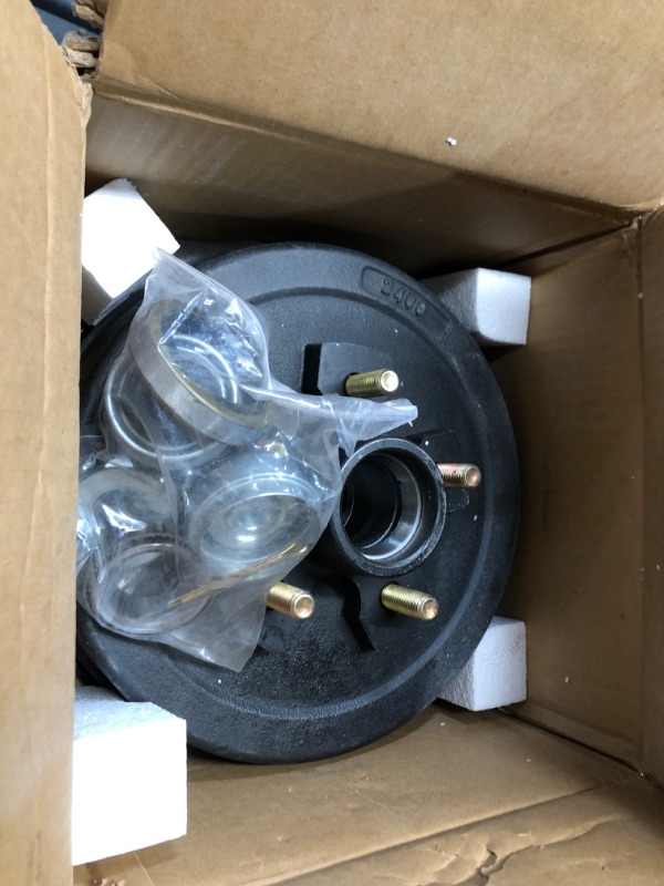 Photo 3 of ***USED - LIKELY MISSING PARTS - UNABLE TO VERIFY FUNCTIONALITY***
5 on 4.5" Bolt Circle Drum Kits w/ 10" x 2-1/4" Left and Right Self-Adjusting Electric Brake for 3,500lbs Trailer Axle