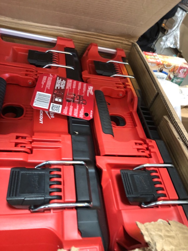 Photo 1 of Milwaukee 48-22-8401 PACKOUT 22 in. Rolling Tool Box, 22 in. Large Tool Box 22